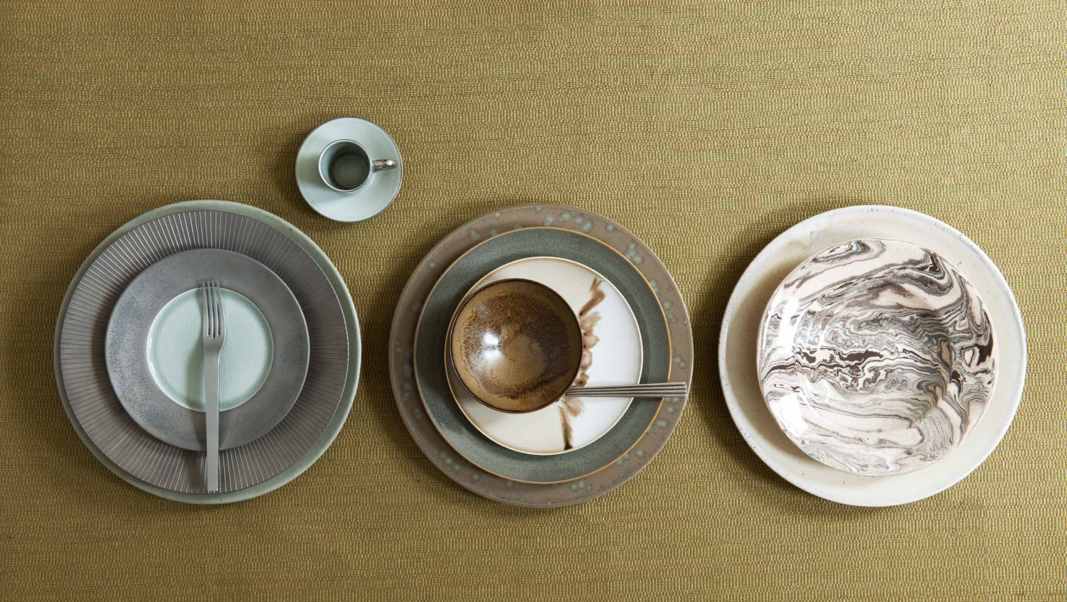 Willer Limoges porcelain, stoneware and faience; stainless steel and sterling silver cutlery.